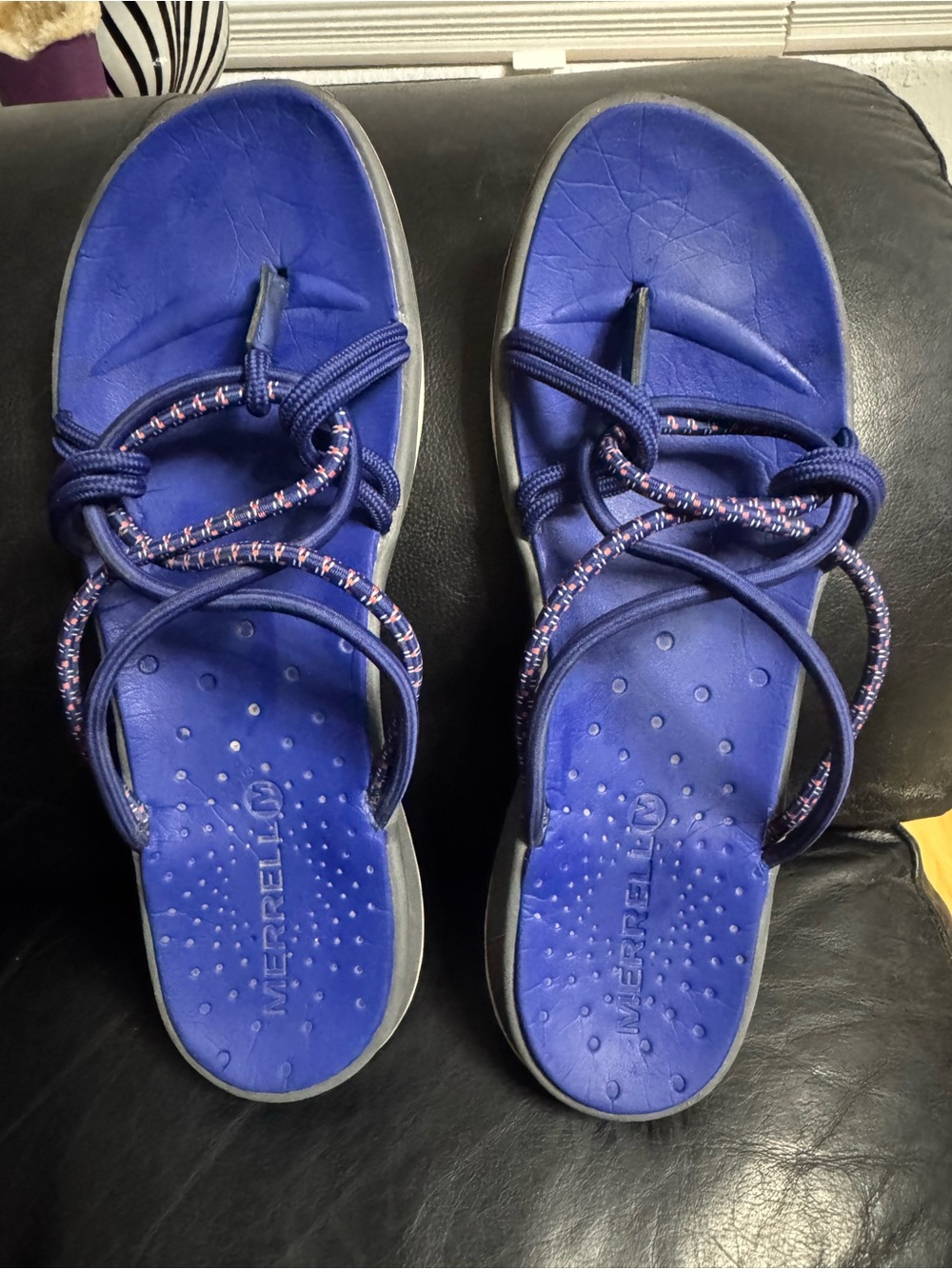 MERRELL, waterproof, flex strap, blue, 9.5